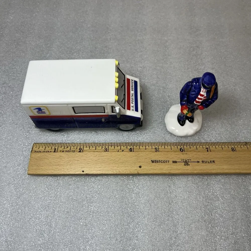 Department 56 Snow Village Special Delivery Mailman & Mail Truck 2 Pc Set 5148-9